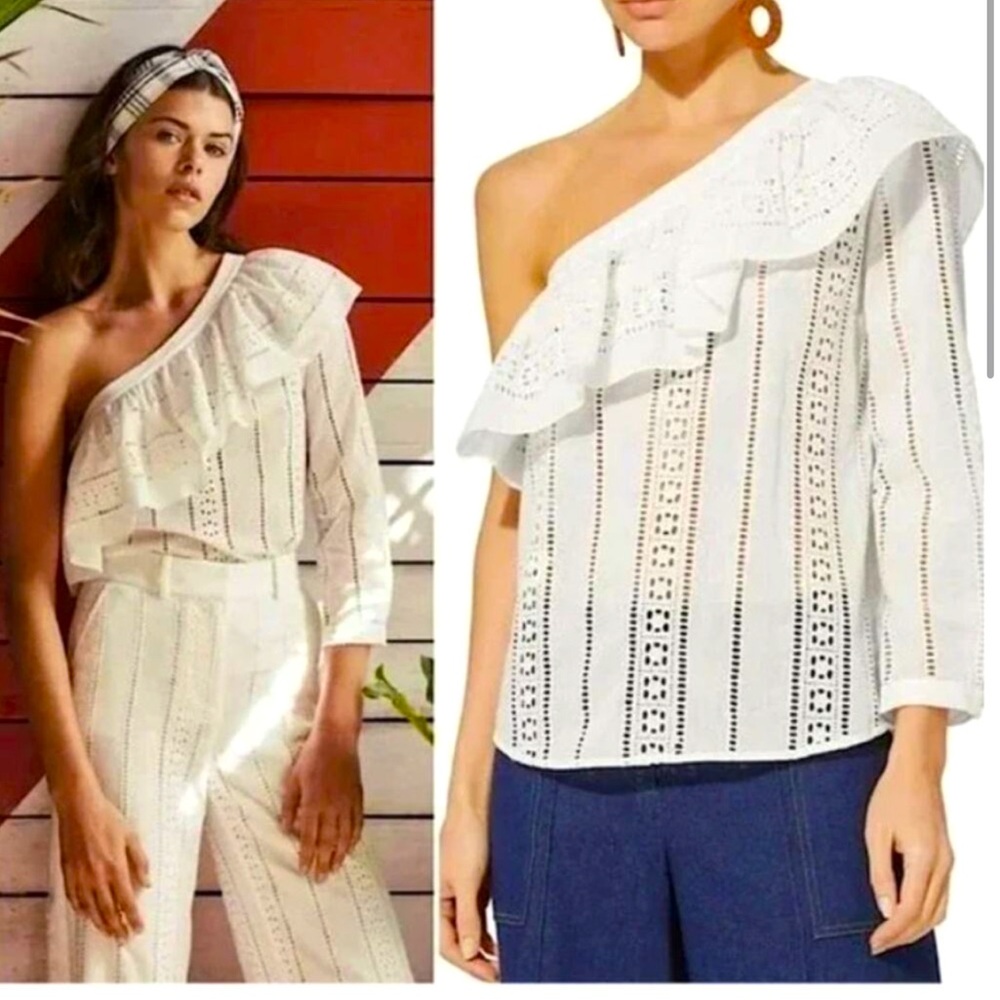Veronica Beard cruz Eyelet Top